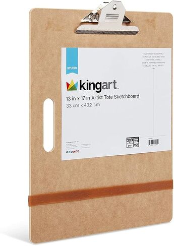 لوحة حمل رسم فنية من KINGART مقاس 13 بوصة × 17 بوصة - رائعة للاستخدام في الفصل الدراسي أو الاستوديو أو المجال in Saudi Arabia