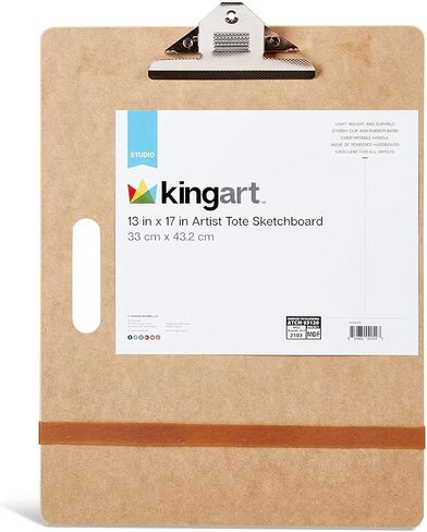 لوحة حمل رسم فنية من KINGART مقاس 13 بوصة × 17 بوصة - رائعة للاستخدام في الفصل الدراسي أو الاستوديو أو المجال in Saudi Arabia