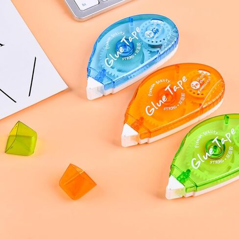 JTJFIT 3 عبوات من أسطوانة الشريط مزدوجة الجوانب، لوازم شريط لاصق لسجل القصاصات، عداء موزع شريط لاصق مزدوج الجوانب لورق الهدايا اليدوية والمشروعات الفنية، شريط للصور in Kuwait