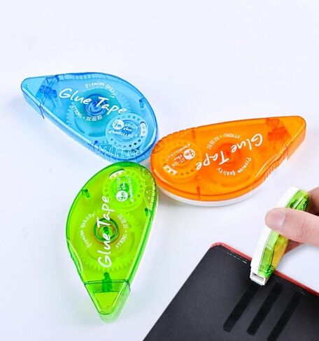 JTJFIT 3 عبوات من أسطوانة الشريط مزدوجة الجوانب، لوازم شريط لاصق لسجل القصاصات، عداء موزع شريط لاصق مزدوج الجوانب لورق الهدايا اليدوية والمشروعات الفنية، شريط للصور in Kuwait