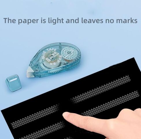 JTJFIT 3 عبوات من أسطوانة الشريط مزدوجة الجوانب، لوازم شريط لاصق لسجل القصاصات، عداء موزع شريط لاصق مزدوج الجوانب لورق الهدايا اليدوية والمشروعات الفنية، شريط للصور in Kuwait