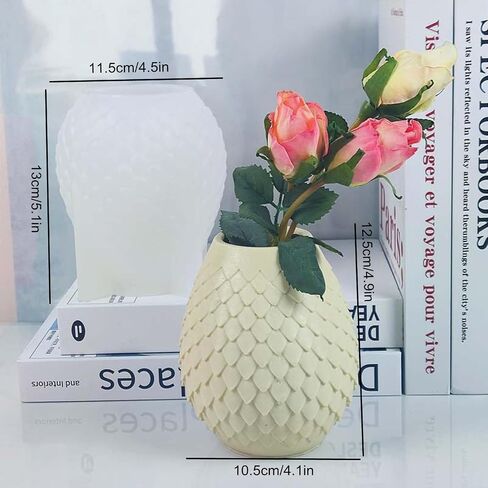 Snake Scale Vase Epoxy Silicone Mold Plaster Drip Concrete Flowerpot Plant Cement Clay Silicone Mould in Saudi Arabia