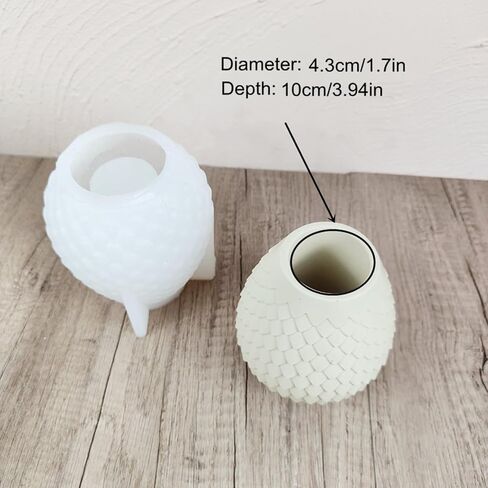 Snake Scale Vase Epoxy Silicone Mold Plaster Drip Concrete Flowerpot Plant Cement Clay Silicone Mould in Saudi Arabia