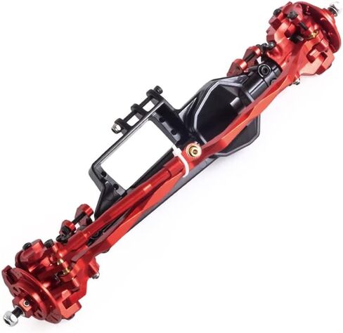 RC Car Front Rear Portal محاور الإسكان Shell Metal Complete for Axial RBX10 Ryft 1/10 RC Cralwer Trucks Car Upgrades Parts Accessories - Red in Kuwait