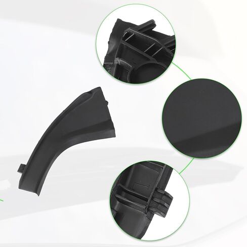 ACROPIX الجانب الأيسر الأمامي ممسحة الزجاج الأمامي غطاء القلنسوة ممسحة القلنسوة لوحة الكسوة مناسبة لتويوتا RAV4 2006-2012 رقم 53867-42012 - حزمة من 1 in Saudi Arabia