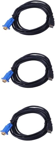 Gadpiparty 2pcs to Vga Cable Converter to Vga Video Adapter SMA Adapter Gold Monitor Adapter Cord Connector Computer Cable to Vga Splitter Player Computer Adapter for Monitor DVD Male Port in Kuwait