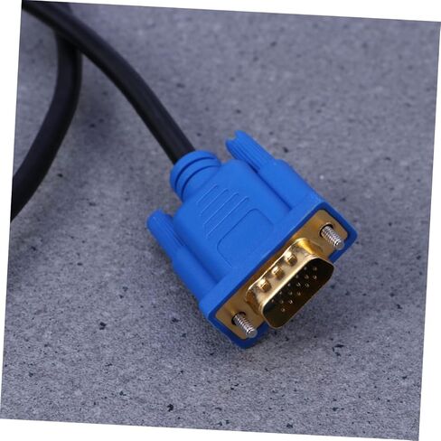 Gadpiparty 2pcs to Vga Cable Converter to Vga Video Adapter SMA Adapter Gold Monitor Adapter Cord Connector Computer Cable to Vga Splitter Player Computer Adapter for Monitor DVD Male Port in Kuwait