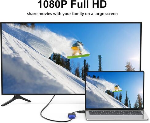 محول DisplayPort إلى VGA 5 حزم، منفذ عرض DP إلى VGA كابل ذكر إلى أنثى سلك محول متوافق مع الكمبيوتر والكمبيوتر الشخصي والكمبيوتر المحمول والشاشة وجهاز العرض والمزيد (ليس ثنائي الاتجاه) in Kuwait