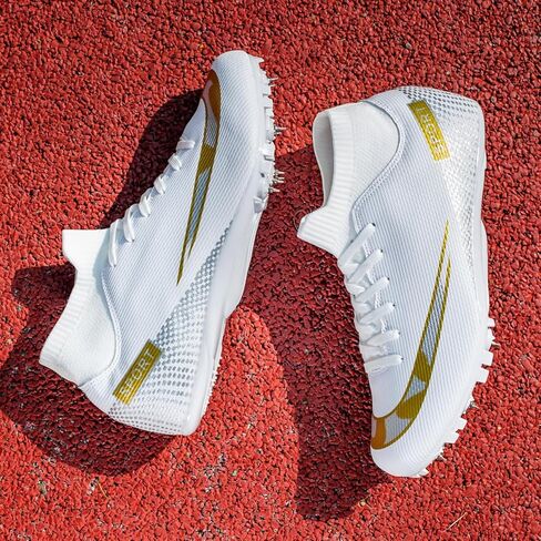 أحذية UVCDE للرجال Sprint High Top Track and Field Shoes للشباب، أحذية رياضية احترافية للجري، أحذية رياضية للقفز للأولاد والمراهقين والبالغين in Kuwait