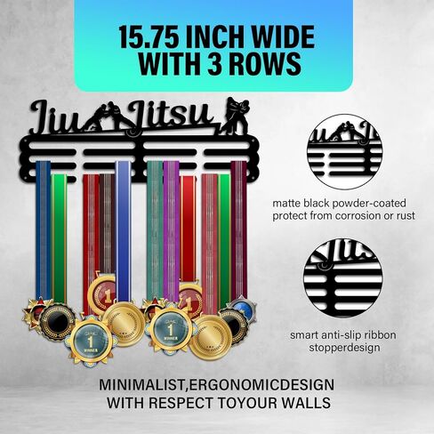 PH PandaHall Medal Display Hanger Holder Volleyball Medal Holder 15.7" Awards Ribbon Hanger Medal Display Wall Rack Sports Medal Hanger Display for Men Women Sports Athletes Awards Cheer in Saudi Arabia