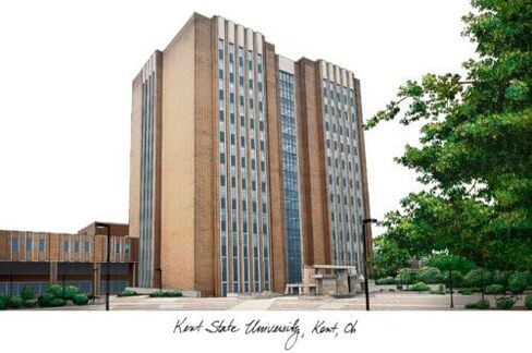 صور الحرم الجامعي NCAA Kent State Golden Flashes للجنسين سبيريت دبلوم مانهاتن إطار أسود مع طباعة حجرية إضافية، أسود، مقاس واحد in Saudi Arabia