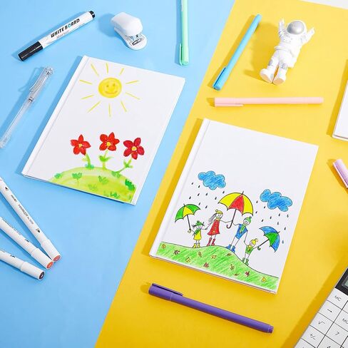 SATINIOR 20 Pcs Easter Hardcover Blank Book for Kids to Write Stories Make Your Own Book Hardcover Book Sketchbooks Blank for Student Classroom DIY Drawing and Writing, White, 6 x 8 Inch in Saudi Arabia