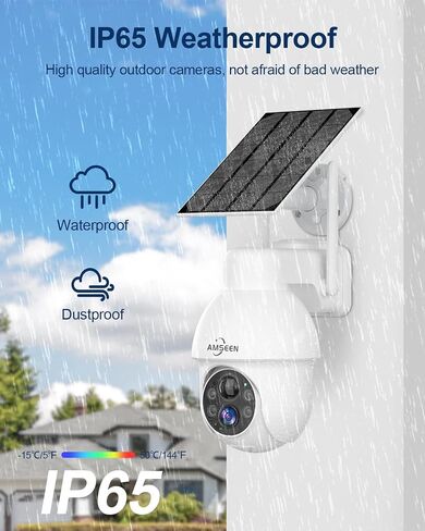 Security Cameras Wireless Outdoor with 360°View, 2K Night Vision Outdoor Camera for Home Security with Spotlight and Siren, Solar Camera Work with Alexa for Home Surveillance (White) in Saudi Arabia