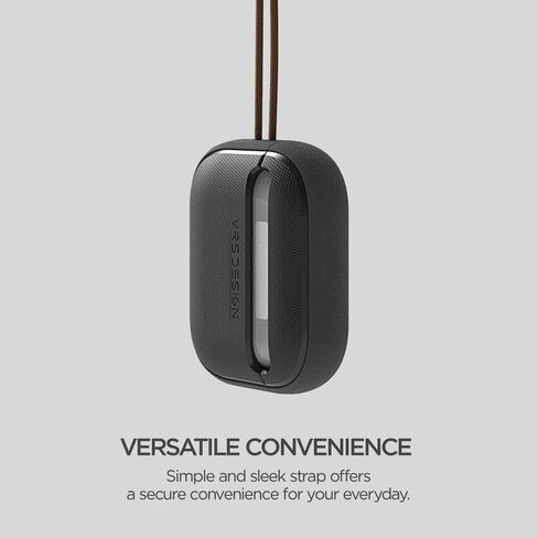 تصميم VRS متوافق مع حافظة Apple AirPods Pro (2019) مع حبل قصير [رمادي حجري رملي حديث]، غطاء واقٍ صلب مقاوم للصدمات لكامل الجسم [مسجل ببراءة اختراع أمريكية] in Saudi Arabia