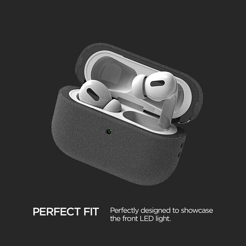 تصميم VRS متوافق مع حافظة Apple AirPods Pro (2019) مع حبل قصير [رمادي حجري رملي حديث]، غطاء واقٍ صلب مقاوم للصدمات لكامل الجسم [مسجل ببراءة اختراع أمريكية] in Saudi Arabia
