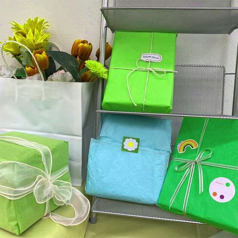 30 ورقة تغليف مناديل ورقية لحقيبة الهدايا وتغليف الديكور DIY إمدادات عيد الميلاد وحفلات الزفاف وأعياد الميلاد وحفلات الاستحمام الفنية (العشب الأخضر، الأخضر، الأخضر العميق) in Kuwait