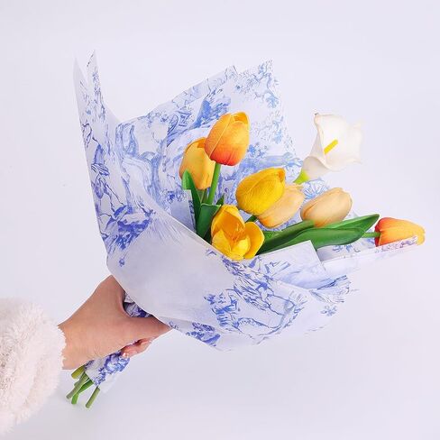 100 Sheets Vintage Blue Gift Wrapping Tissue Paper Recyclable Packaging Bag for Wedding Birthday Showers Art Craft Party Favor Decoration in Saudi Arabia
