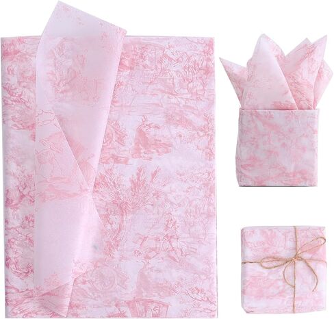 100 Sheets Vintage Blue Gift Wrapping Tissue Paper Recyclable Packaging Bag for Wedding Birthday Showers Art Craft Party Favor Decoration in Saudi Arabia