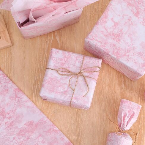 100 Sheets Vintage Blue Gift Wrapping Tissue Paper Recyclable Packaging Bag for Wedding Birthday Showers Art Craft Party Favor Decoration in Saudi Arabia