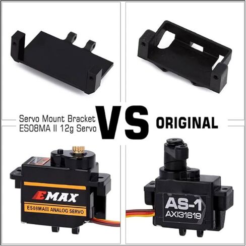 1 مجموعة ES08MAII RC أجهزة تناظرية مع دعامة تثبيت مؤازرة/ذراع/وصلة توجيه لـ 1/24 محوري SCX24 برونكو C10 JLU المصارع ديدبولت B17 in Kuwait