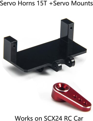 1 مجموعة ES08MAII RC أجهزة تناظرية مع دعامة تثبيت مؤازرة/ذراع/وصلة توجيه لـ 1/24 محوري SCX24 برونكو C10 JLU المصارع ديدبولت B17 in Kuwait