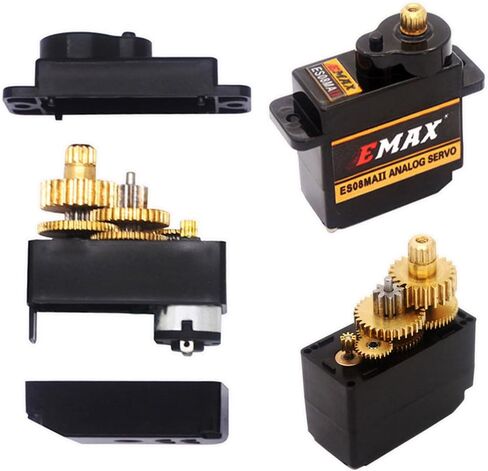 1 مجموعة ES08MAII RC أجهزة تناظرية مع دعامة تثبيت مؤازرة/ذراع/وصلة توجيه لـ 1/24 محوري SCX24 برونكو C10 JLU المصارع ديدبولت B17 in Kuwait