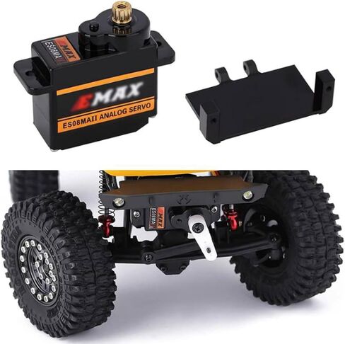 1 مجموعة ES08MAII RC أجهزة تناظرية مع دعامة تثبيت مؤازرة/ذراع/وصلة توجيه لـ 1/24 محوري SCX24 برونكو C10 JLU المصارع ديدبولت B17 in Kuwait