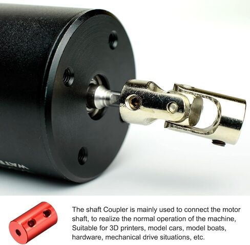 Rebower Rigid Coupling Copper Shaft Coupler Connector Motor Accessories [for 3D Printer]-1/8 to 1/8 Bore L20 x D12/Dark Red/4 Pack in Saudi Arabia