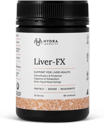 مكمل دعم الكبد من Liver-FX مع شوك الحليب، وجذور الهندباء، وتركيبة تنظيف الكبد وإزالة السموم، غير معدلة وراثيًا، نباتي، 60 كبسولة (30 وجبة) in Saudi Arabia