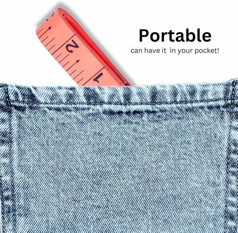 CrafTreat 5-Pack Tape Measure – Dual-Sided Standard & Metric Scales, Soft Flexible Ruler for Body Measurements & Tailoring, 60in/150cm in Saudi Arabia