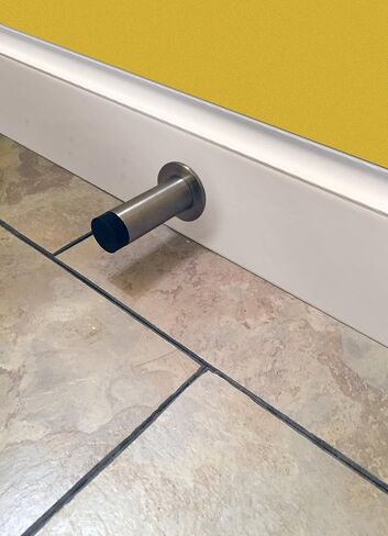 Shepherd Hardware 3406E Heavy Duty Floor Mount Door Stop, 2-Pack, 2 Inch, Satin Nickel in Kuwait