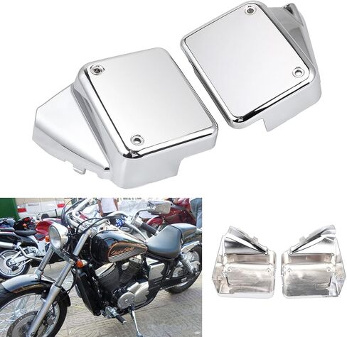 Battery Fairing Covers Side Panel Oil Tank Cover Fit for Honda Shadow Spirit VT750 DC 2000-2009 / Black Widow 2000-2007(Not fit for Spirit VT750C2)(Glossy Black) in Saudi Arabia