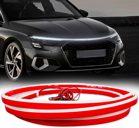Car Hood Light Strip, 94.5 Inches Cars LED Strip Lights Waterproof IP68 Scan Start-up + White Light for Cars, SUVs, Trucks in Kuwait