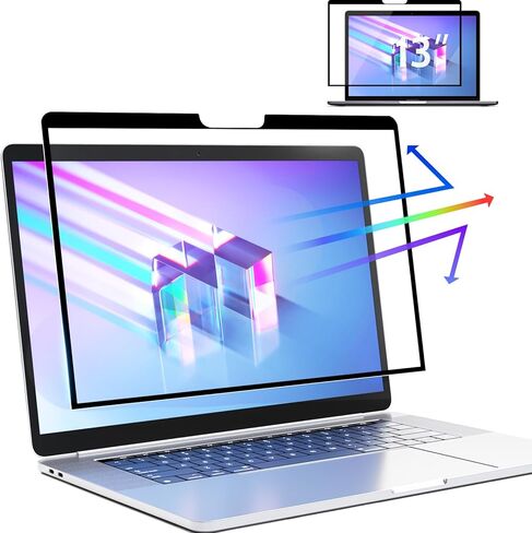 تحديث جديد لواقي شاشة مضاد للضوء الأزرق متوافق مع Macbook Pro 13 بوصة (2016-2022،M2) وMacbook Air 13 بوصة (2018-2021،M1)، فلتر شاشة غير لامع مضاد للوهج، سهل التركيب/حماية العين/الخدش in Kuwait