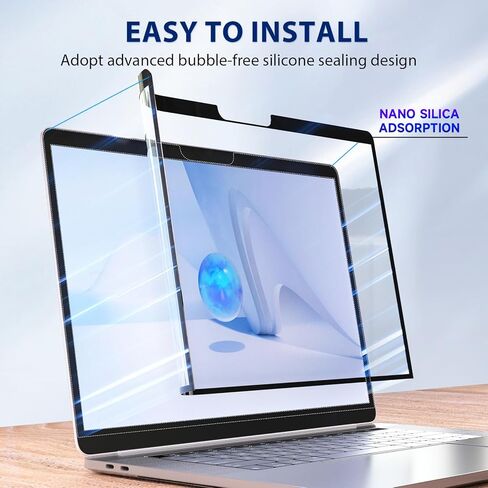 تحديث جديد لواقي شاشة مضاد للضوء الأزرق متوافق مع Macbook Pro 13 بوصة (2016-2022،M2) وMacbook Air 13 بوصة (2018-2021،M1)، فلتر شاشة غير لامع مضاد للوهج، سهل التركيب/حماية العين/الخدش in Kuwait