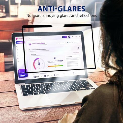 تحديث جديد لواقي شاشة مضاد للضوء الأزرق متوافق مع Macbook Pro 13 بوصة (2016-2022،M2) وMacbook Air 13 بوصة (2018-2021،M1)، فلتر شاشة غير لامع مضاد للوهج، سهل التركيب/حماية العين/الخدش in Kuwait