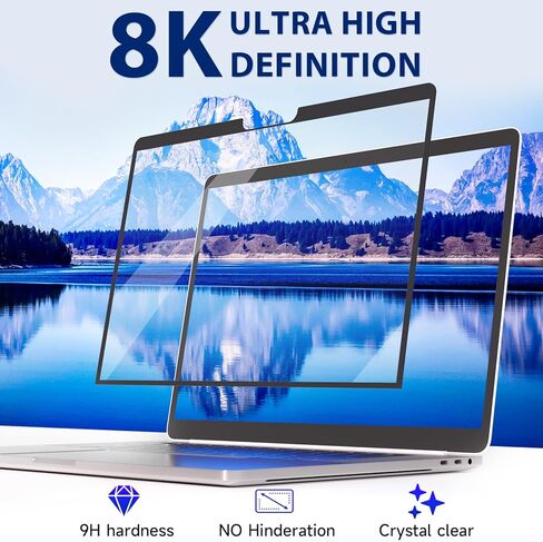 تحديث جديد لواقي شاشة مضاد للضوء الأزرق متوافق مع Macbook Pro 13 بوصة (2016-2022،M2) وMacbook Air 13 بوصة (2018-2021،M1)، فلتر شاشة غير لامع مضاد للوهج، سهل التركيب/حماية العين/الخدش in Kuwait