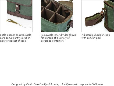 PICNIC TIME Cooler Tote with Opener, 6-Pack Cooler, Gifts for Beer Lovers in Kuwait