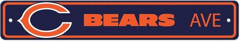 FANMATS NFL - Chicago Bears Team Color Street Sign Décor 4in. X 24in. Lightweight in Saudi Arabia