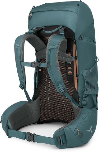 Osprey Renn 65L Women's Backpacking Backpack, Cascade Blue/Melon Orange, Extended Fit in Saudi Arabia