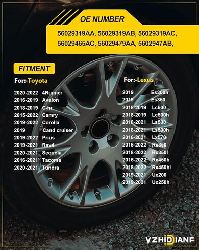 Upgraded TPMS Sensor for:-Lexus RX350 RX450h IS500, for:-Toyota Camry Tacoma Corolla Tire Pressure Monitoring System, Tire Pressure Sensors, 315MHz, Pre-Programed, 4260706030 (All-New 4pcs) in Saudi Arabia