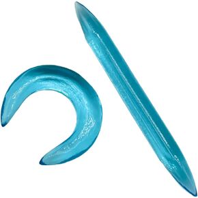 Blue Topaz Stone Tribal Septum Spike Tusk & Crescent Pincher Set – Stone Handmade Body Piercing Jewelry – Double Flare Style – Unisex Boho Ethnic Nose Ring Set in Saudi Arabia