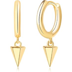 Tiny Gold Hoops Earrings 14K Gold Plated Small Hoop Earrings Dainty Minimalist Geometric Huggie Earrings Boho Beach Simple Jewelry Gift for Her in Saudi Arabia