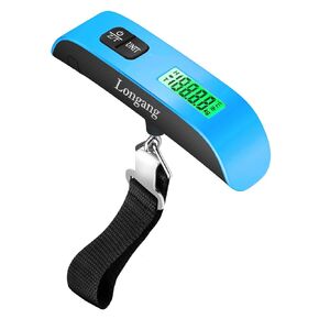 Digital Hanging Luggage Scale with Backlit for Travel, Portable Handheld Suitcase Weight Scale with Hook, 110 Pounds, Battery Included in Saudi Arabia
