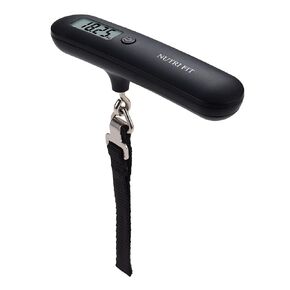 NUTRI FIT Luggage Scale Travel Digital Suitcase Weight Scale Portable Bag Weighing Scale Baggage Weigher, LCD Display 110lb/50kg Electronic Handheld Balance for Packages Airplane Travel Essentials in Saudi Arabia