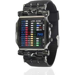 TOMORO Mens Binary Matrix Colorful LED Digital Waterproof Watch Stylish Creative Crab Shaped Wrist Watches for Big Boys in Kuwait
