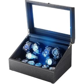 Isili Watch Winder for Automatic Watches, Luxury Watch Winders with LED Light, 6 Watch Winder + 6 Storage Case with Quiet Motor, Gift for Man & Woman (PU Snakeskin) in Saudi Arabia