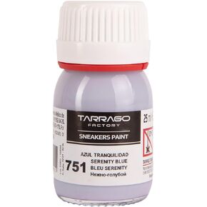 Tarrago Sneaker Leather Paint–Acrylic Customize Shoe Paint–for Sneakers, Boots, Bags, Purses–Matte,Flexible, Perfect Coverage–Pastel Serenity Blue #751 – 0.8 Fl.Oz. in Saudi Arabia