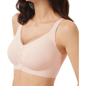 Gailife Jelly Front Closure Bras for Women Wireless No Underwire Comfort Convenient Seamless Supportive Mastectomy Bralettes in Saudi Arabia
