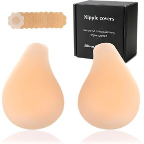 Women Nipple Covers Sticky Push up Adhesive Bra Ultra-Thin Added Lift Seamless Strapless Backless Wear in Saudi Arabia